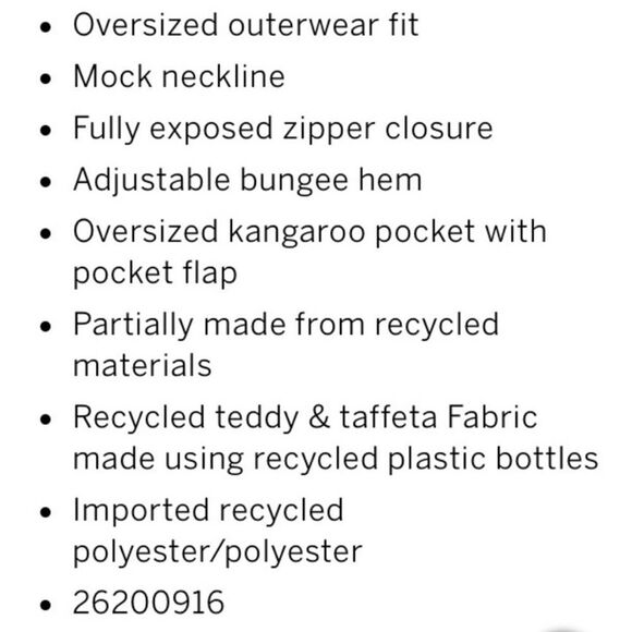 VICTORIA’S‎ SECRET PINK FLEECE TEDDY HALF ZIP OVERSIZED PULLOVER SWEATER NWT TAN - Picture 13 of 13